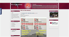 Desktop Screenshot of mgcarclubantwerp.be